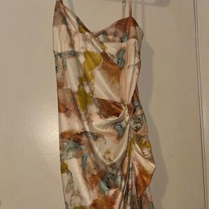 Multicolor Women's maxi dress Dress, spaghetti straps, zip up back